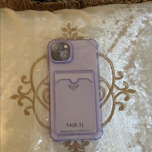 Lavender Phone Case with Card Slot